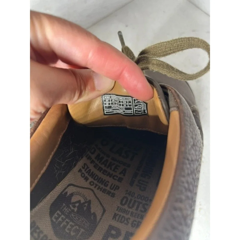 KEEN Presidio Brown Leather Walking Shoes Womens 11 Low Top Oxfords 1011461